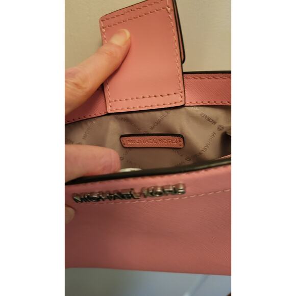 Michael Kors Rayne Small Crossbody Leather Classic Pink - Picture 10 of 16